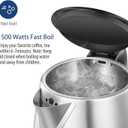 COMFEE' 1.7L Stainless Steel Electric Tea Kettle, BPA-Free Hot Water Kettle Electric with LED Light, Auto Shut-Off and Boil-Dry Protection, 1500W Fast Boil Electric Kettle