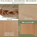 96" x 48" Natural Bamboo Wall Panel, Natural Flexible Pole Wrap Decorative Wall Panel, Wainscoting Wall Cladding Paneling for Living Room,Bedroom,Office,Ceiling Decor(Carbonized)