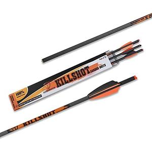 Crossbow Bolts 20 Inch 400 Grain Carbon Crossbow Arrows .003/.001 Straightness with 3 Inch Vanes, Moon Nock (Pack of 6)