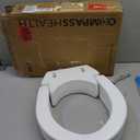 Carex Elongated Hinged Toilet Seat Riser, Adds 3.5 Inches of Height to Toilet, 300 Pound Weight Capacity, Raised Toilet Seat