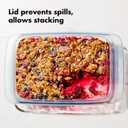 OXO Good Grips Freezer-to-Oven Safe 3 Qt Glass Baking Dish with Lid, 9 x 13