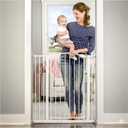 Regalo 36" Extra Tall Home Accent Arch Baby Gate for Doorways & Bottom of Stairs, Pressure Mount for Babies, Toddlers & Pets, Ages 6-24 Months, Tested & Safe, White