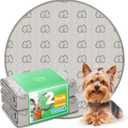 FXW Washable Pee Pads for Dogs, Leak-Proof & Non-Slip, Specifically Designed for Whelping Box, 32" Round, Khaki, 2 Packs