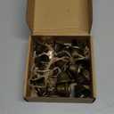 Moxweyeni 55 Inches Metal Merry Christmas Banner Rust Bell Brass Finish Hanging String Garland Metal Vintage Xmas Banner for Christmas Tree Home Office Wall Fireplace and Wall Door Decorations