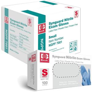 Medical Blue Nitrile Exam Gloves, Latex-Free & Powder-Free Food-Safe House Cleaning Disposable Glove (1000 Pcs)