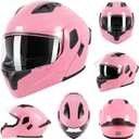 Modular Flip up Motorcycle Helmets for Men Women, DOT Approved, Medium