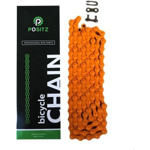 Bike Orange Kool Single-Speed Chain, 1 Speed 1/2  1/8 inch, 112 Links