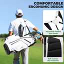 Findway 14 Way Golf Stand Bag, Lightweight Golf Bag with Stand for Men Women, Golf Club Carry Bag with Dual Strap, Rain Cover, Multiple Pockets, Golf Ball Holder