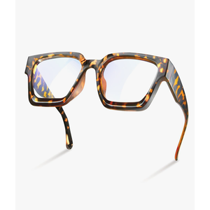 livho Oversized up to 99% Blue Light Glasses for Woman - Rectangle Fashion Glasses Chic Preppy Frame - Anti Eyestrain