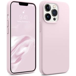 AOTESIER Magnetic for iPhone 13 Pro Max Phone Case, [Compatible with MagSafe][Military Shockproof Protection] Silicone Case with Soft Anti-Scratch Microfiber Lining, 6.7 inch, Ice Pink