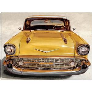 Fine Art Canvas Vintage Ride I Canvas Wall Decor by Artist Studio Arts for Living Room, Bedroom, Bathroom, Kitchen, Office, Bar, Dining & Guest Room - Ready to Hang - 25 in x 19 in