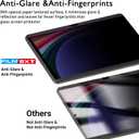 FILMEXT Magnetic Privacy Screen for Samsung Galaxy Tab S10 Plus 2024/Tab S9 FE+/Tab S9 Plus 2023/Tab S8+/Tab S7 FE/Tab S7 Plus 2020 12.4 inch,Anti Spy Anti Glare Anti Blue Light Screen Filter-Matte