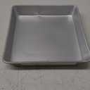 Wilton Aluminum 10x2 Inch Square Cake Pan, Made With Natural Anodized Aluminum, Made Without PFAS, Aluminum Pan Bakeware Optimal For Even Heating