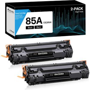 85A CE285A Compatible Black Toner Cartridge Replacement for HP CE285A 85A Toner Cartridge Use for P1102w P1102 P1109W M1217nfw M1212 M1212nf M1217 Pro Printer [2-Pack]