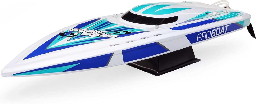 Pro Boat Sonicwake V2 36" Self-Righting Brushless RC Boat Deep-V RTR Batteries and Charger Not Included White PRB08032V2T2