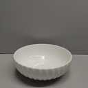 Large Ceramic Fruit Bowl for Kitchen Counter, 10-Inch White Fruit and Vegetable Bowl, Decorative Serving Bowl for Home