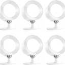 Aomees Wall Lights Battery Operated Wall Sconce, 3 Color Temperatures & 3 Brightness Levels & Remote and Touch 360Rotation, Mounted Cordless Lamp Magnetic Rechargeable Led Lights for Bedroom 6pcs (White)