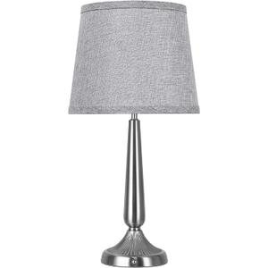 PARTPHONER Cordless Table Lamp, 5000mAh Battery Rechargeable Touch Lamp, 3-Level Brightness Bedside Lamps, Modern Portable Design, Battery Operated Desk Lamp for Patio Camping, Dining, Home, Nickel