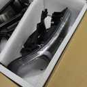 LED DRL Headlights Assembly for GMC Sierra 99-07/Yukon XL 1500 2500 00-06 Replacements Clear Reflector Black Housing