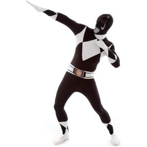 Morphsuits Power Ranger Costume Adult, Power Rangers Costume Adult Men, Power Ranger Costume Adult Woman (X-Large, Black)