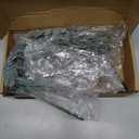 Jexine 4 Pcs Hanging Planters with Artificial Eucalyptus Metal Hanging Vase Indoor Plants Holder Modern Geometric Boho Bathroom Wall Decor for Living Room Home Office (Black)