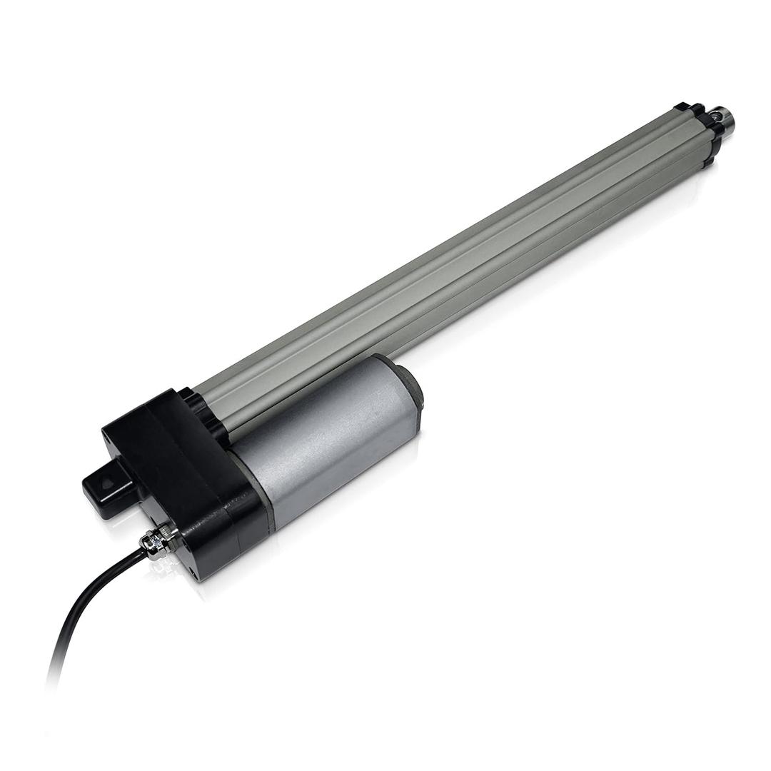 Progressive Automations 12V Water-Resistant Linear Actuator - 12 inches Stroke, 450 lbs Force, IP66 for Industrial, Solar Usage, Brushed DC Electric Motor and 400-Hour Salt Spray Rating, PA-10