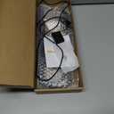 LED Desk Lamp with Clamp, Eye-Caring Clip on Lights for Home Office, 3 Modes 10 Brightness, Long Flexible Goose-Neck, Metal, Swing Arm Architect Task Table Lamps with USB Adapter, Black