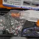 Concrete Nail Gun Kit with 200pcs Nails 5 Speed Adjustable Mini Manual Nail Gun Woodworking Decoration Nailer Gun Nail Gun for Concrete Built-in Air Nailer for Red Brick Walls Concrete Walls