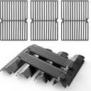 SafBbcue Grill Replacement Parts for Nexgrill 6 Burner 720-0896B 720-0896 720-0898, Cooking Grates and Heat Plates for Nexgrill Deluxe 6 Burner Gas Grill 720-0896E 730-0896 720-0896B Replacement Parts