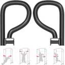 Balelinko Multi Grip Set of 2, Barbell Rack Holders Dip Grip Handles, Dip Bar Attachments for 2" x 2" Tube Power Cage, Bonus a Pair of 2" Spring Clip Collars Rings