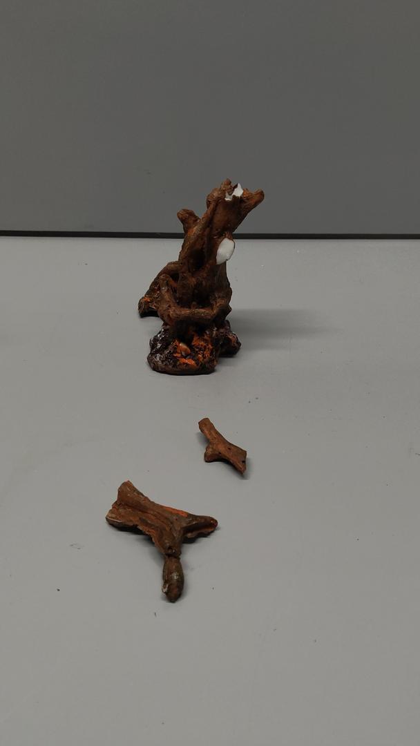 LUOZZY Aquarium Natural Trunk Aquarium Tree Root Model Resin Wood Branches for Underwater Fish Tank Decorations (Brown)