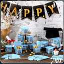 TaoBary 30 Pcs Graduation Cap Candy Box 2026 Graduation Decorations Party Favors Gifts Grad Cap Box with Tassel for Candy Chocolate Biscuit Supplies(Light Blue)