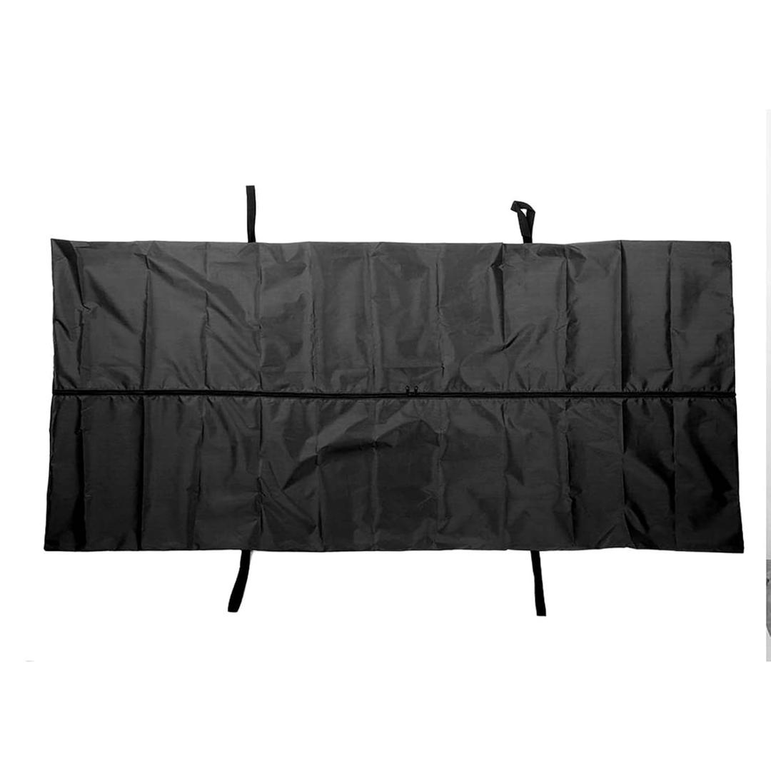 Body Bag, Leak Proof Cadaver Morgue Bodies Bag with 4 Handles, Center Zipper, Emergency Bodies Storage Bag for Funeral Hospitals Transportation, Black (210 * 75CM)