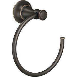 Moen DN7986BRB Ashville Towel Ring, Mediterranean Bronze