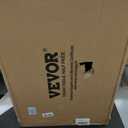 VEVOR Utility Service Cart, 2 Shelf 550LBS Heavy Duty Plastic Rolling Utility Cart with 360 Swivel Wheels (2 with Brakes), Large Lipped Shelf, Ergonomic Storage Handle for Warehouse/Garage/Cleaning