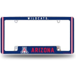 Rico Industries NCAA Classic 12" x 6" Chrome All Over Automotive License Plate Frame for Car/Truck/SUV