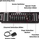 192 DMX Controller Use for Editing Program of Stage Lighting,DMX 512 DJ Controller Stage Light Controller Panel DMX Console for Party Music Show Christmas and Halloween