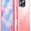 SPORTLINK for iPhone 16 Pro Max Case with Screen Protector,IP68 Underwater/6.6FT Military Dropproof/Dustproof/Heavy Duty Full Body Phone Case for Apple iPhone 16 Pro Max 6.9 inch Pink/Frosted Clear