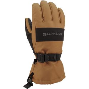 Carhartt Kids' Waterproof Insulated Gauntlet Glove (X-Large, Brown Black)