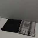 Explore Land Cotton Shemagh Keffiyeh Tactical Desert Scarf Neck Head Wrap with Tassel for Men Women (One Size, Black, Gray)