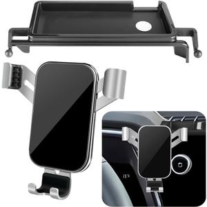 Car Phone Holder Center Console Organizer Tray for Chevrolet Chevy Colorado 2023 2024 2025 2026 and GMC Canyon 2023-2026 Auto Interior Accessories Best Cell Phones Mount Cellphone Screen Stand