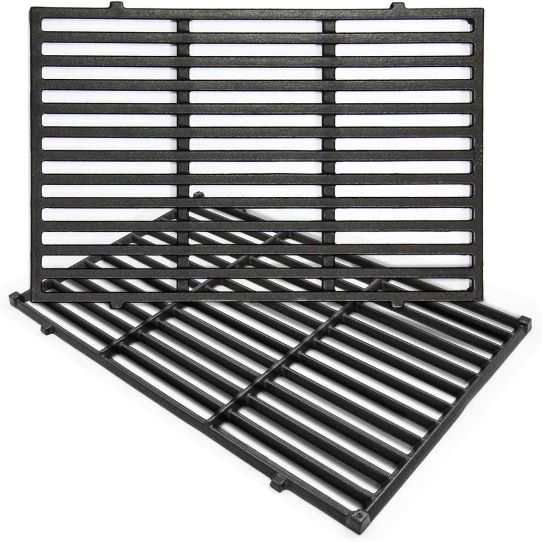 Hongso 19.5" Grill Grates for Weber Genesis E-310, Genesis 300 Grill Grates for Genesis E310 E320 E330 S310 S320 S330 EP310 EP320 EP330 Gas Models, Replacement Parts for Weber 7524 7528, Cast Iron