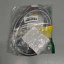 GGC 3 FT Stainless Braided RV Propane Pigtail Hose (2PCS) QCC1 Connector with 1/4'' Inverted Male Flare