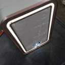 Mini Fridge for Bedroom, 6L Skincare Fridge with LED Mirror for Dorm & Office, Portable Cooler & Warmer Small Compact Refrigerator for Skincare, Makeup and Cosmetics