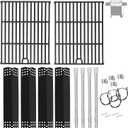 Grill Parts Kit for Expert Grill 4 Burner 720-0789H, Grill Grate, Heat Shield and Burner Kit for Expert Grill Parts XG1136207123002, Expert Grill Replacement Parts 4 Burner XG19-101-002-02