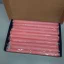 10 Inch Pink Taper Candles Set of 20, Dripless and Unscented Candle Sticks for Dinner, Shabbat, Halloween, Christmas, Wedding, 8 Hours
