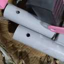 Gymnastics Bar, 5'10 Base length 45" to 71" Adjustable Horizontal Bar for Serious Training, 500 LBS Capacity, Professional Home Gym Equipment with Competition-Grade Beech-covered Fiberglass Bar (8FT, Light Pink)