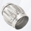 Exhaust Flex Pipe Stainless Steel Double Braid Long Heavy Duty 3''Inch x 4''Inch w/Ends 4'' inch Long 1 Pack