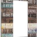 3 x 1 Gang Single GFCI/Decorator Rocker Outlet Light Switch Wall Plate Cover Rustic Vintage Country Family Home Inspirational Quotes Rule Cabin Barn Wood Decorative One Device Electrical Faceplate Dimmer