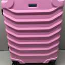 InUSA ENDURANCE Luggage with Spinner Wheels | Durable Lightweight Hardside Suitcase, Spacious Travel Bag with Handle and Trolley | 24-Inch Medium Checked Luggage | Pink